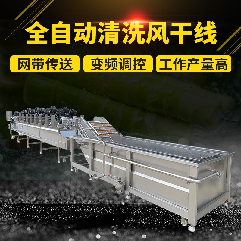 娃娃菜低温去水珠翻转风干机 小白菜网带传送全自动风干机不锈钢图4