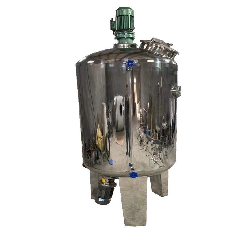 3吨不电加热液体搅拌机 5吨高速搅拌罐 不锈钢反应釜日化搅拌锅图5