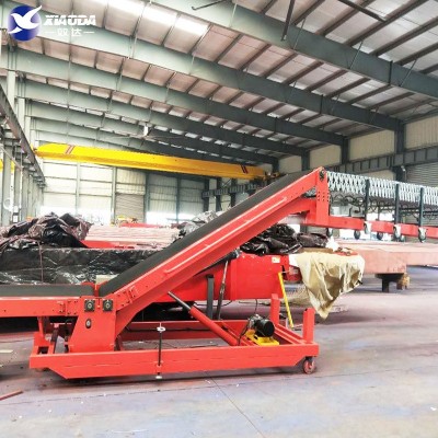 爬坡皮带机 卡车集装箱装卸货输送机 液压升降传动机厂家直供