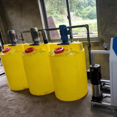 厂家供应PE加药桶水处理药剂加药装置立式搅拌机 施肥搅拌桶