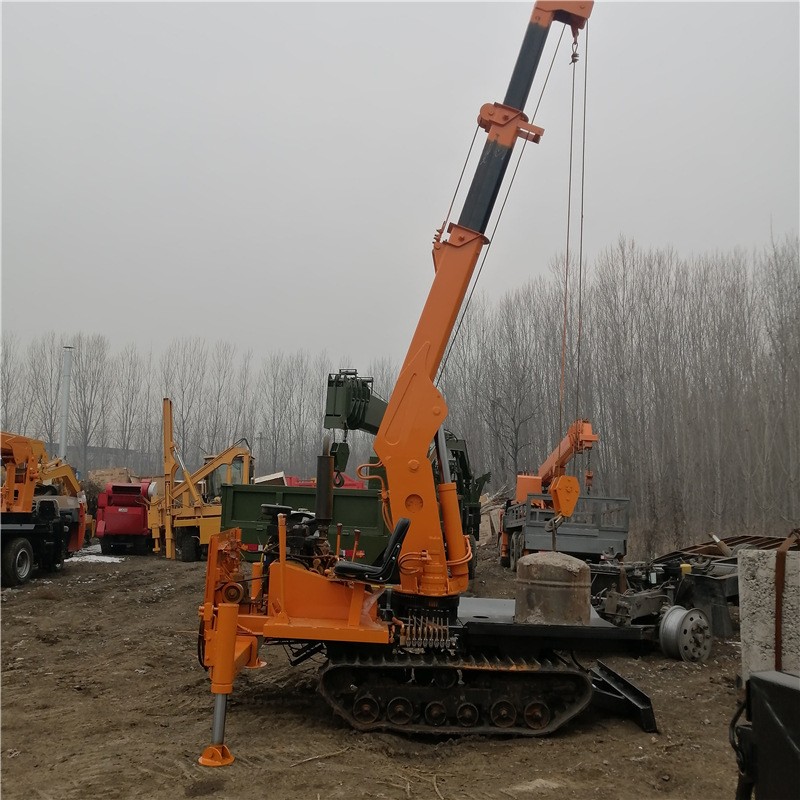 4缸爬爬车吊2吨 履带移树吊苗圃用 履带爬爬机适用复杂地形图3