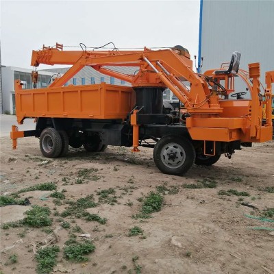 6吨四不像随车挖吊一体车 农用四不像随车挖 四不像随车挖掘吊车