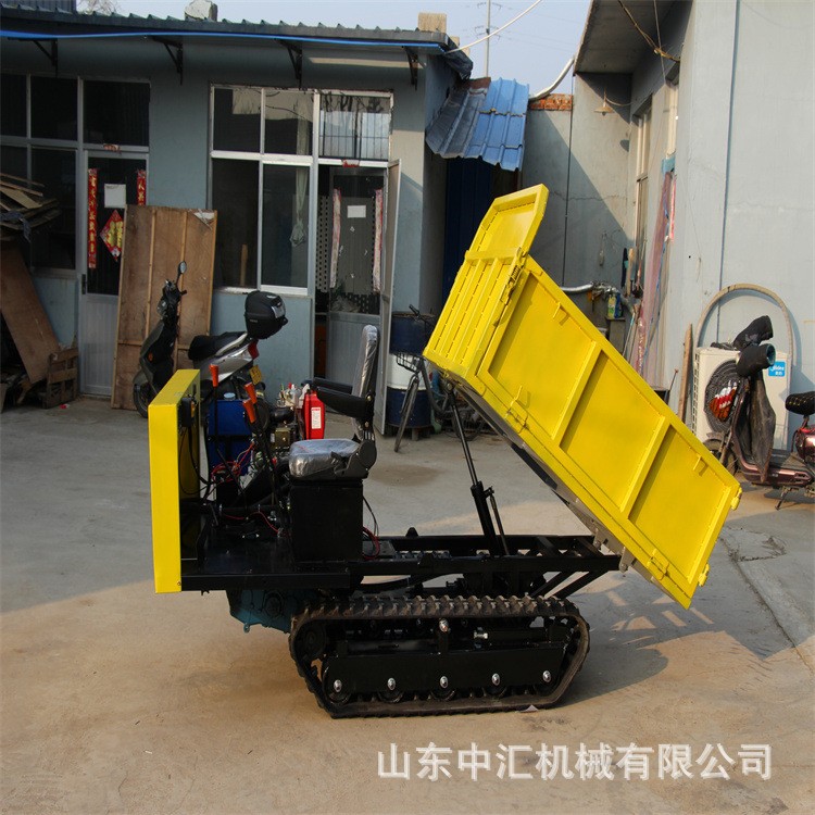 现货水旱两用运输车 机械工程履带运输车 水田搬运工程自卸翻斗图3