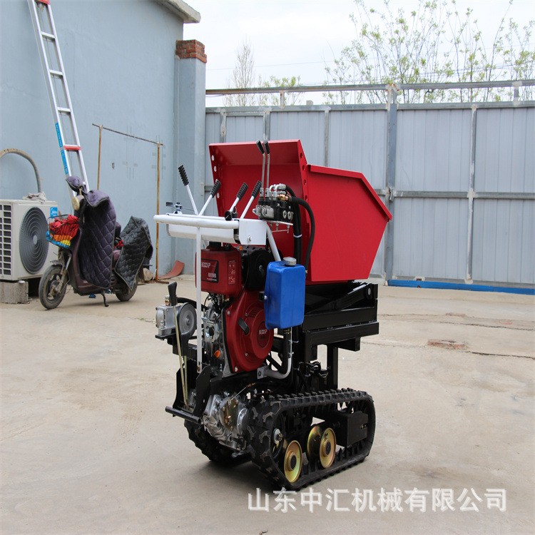 现货水旱两用运输车 机械工程履带运输车 水田搬运工程自卸翻斗图5