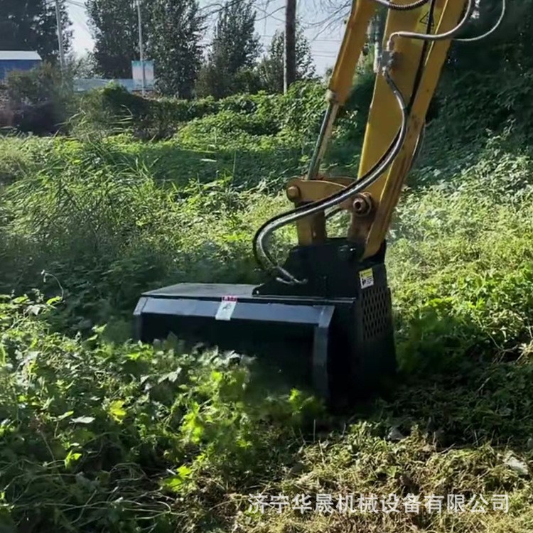 60挖掘机改装液压割草机单轴液压挖机割草头挖掘机属具割草除草机图3