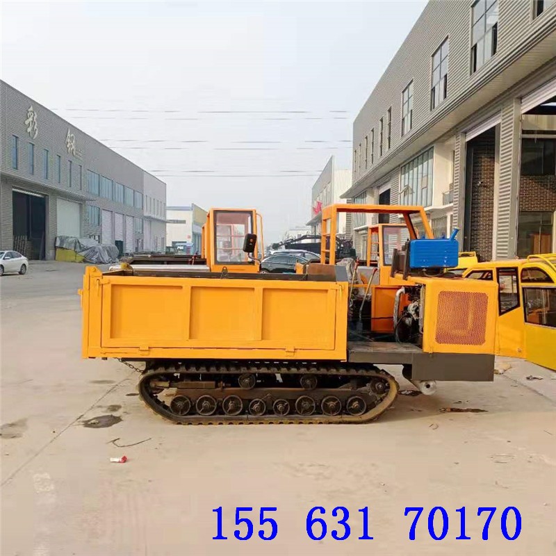 山东座驾履带运输车 水利改造农田自卸运输车 果园园林手扶运输车图3