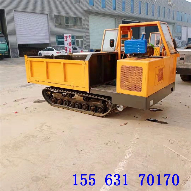 山东座驾履带运输车 水利改造农田自卸运输车 果园园林手扶运输车