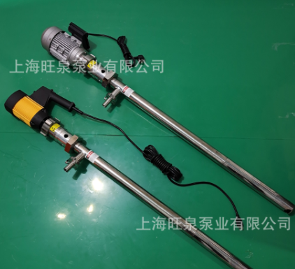 上海旺泉HV高粘度插桶泵、插桶式螺杆泵、便携式树脂泵、抽胶泵图2