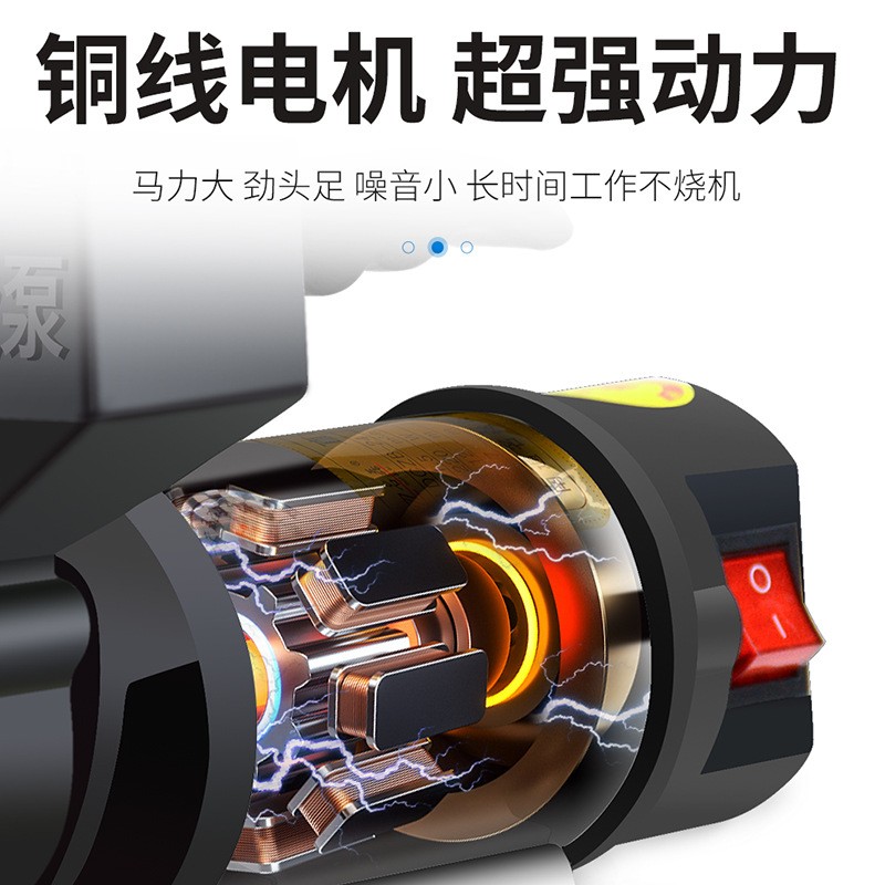 新款电动车户外农用浇灌菜水井抽水泵 12V24V48V不锈钢直流自吸泵图4