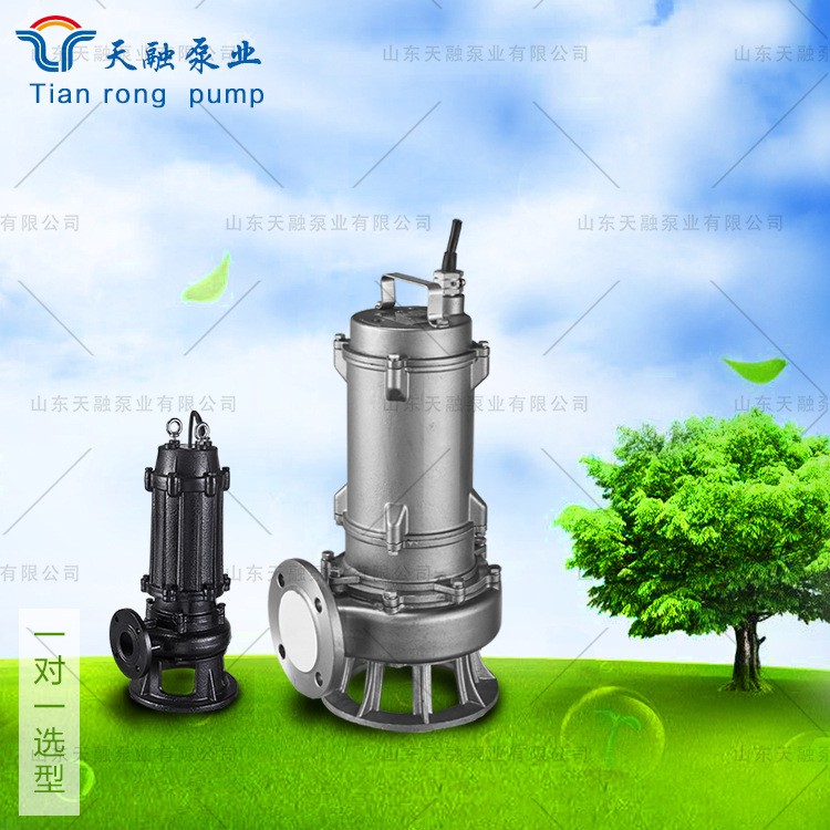 山东天融 潜水排污泵大流量排污泵 厂家直供无堵塞排污泵WQ潜污泵图5