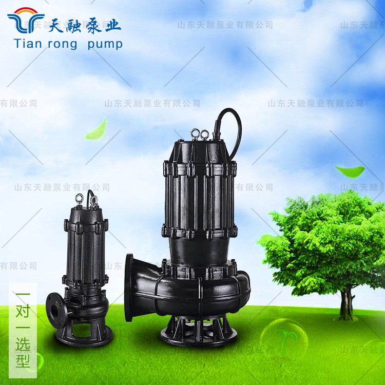 山东天融 潜水排污泵大流量排污泵 厂家直供无堵塞排污泵WQ潜污泵图3