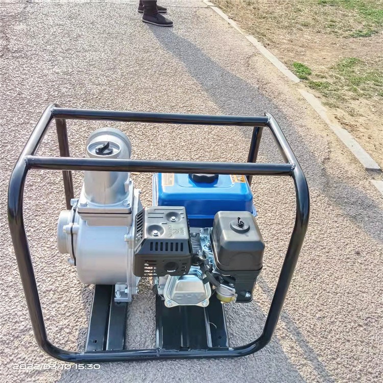 农田浇灌抽水泵 风冷柴油手推式自吸泵 高扬程大流量抽水泵图3