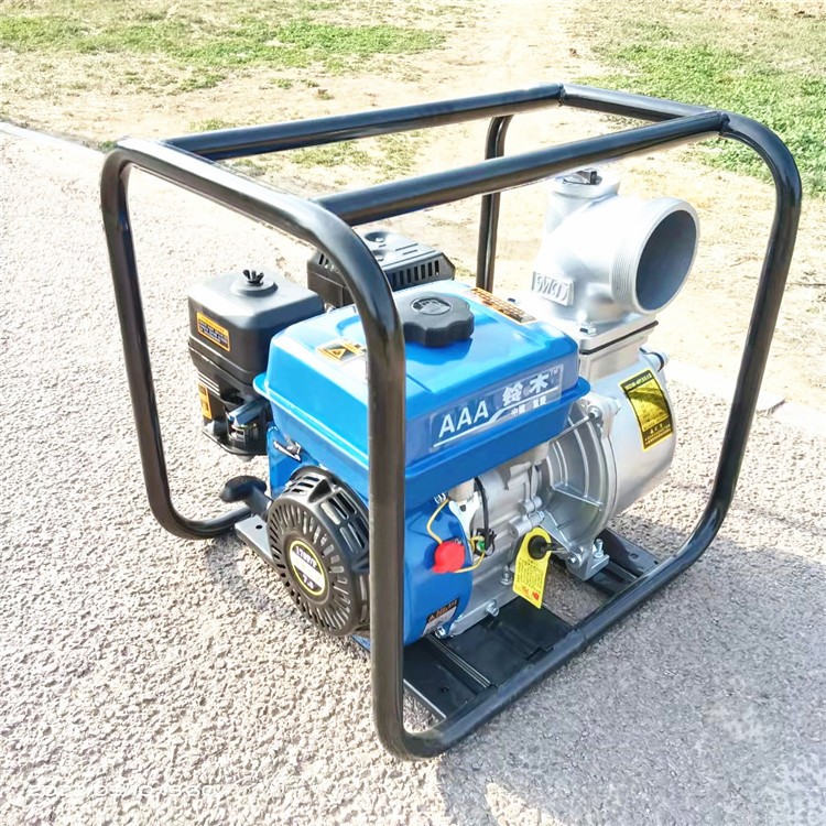 汽油手推式6寸自吸泵 轻便型浇灌排水离心泵 风冷柴油抽水泵图4