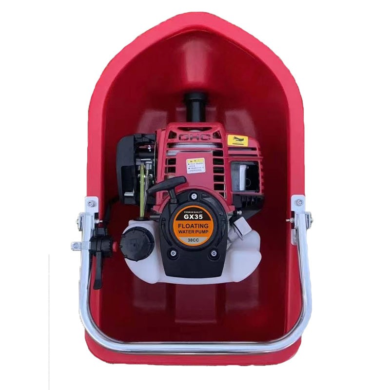 漂浮水泵船式水泵喷灌机 果园菜地农用自吸式四冲汽油抽水机 汽油图5