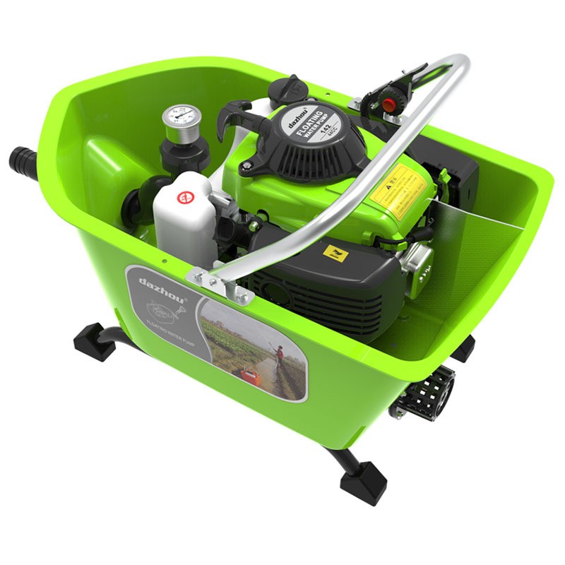 漂浮水泵船式水泵喷灌机 果园菜地农用自吸式四冲汽油抽水机 汽油图5