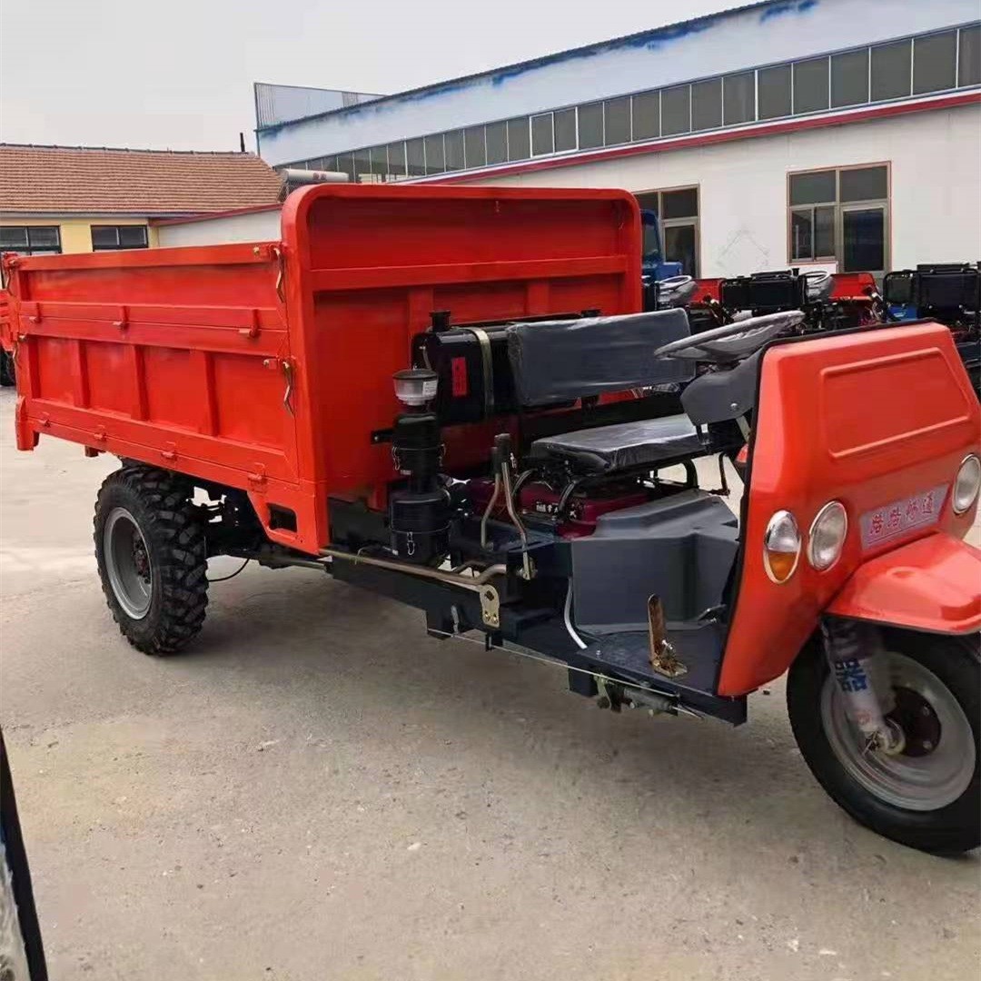 农用三轮车建筑工程翻斗车工地用的液压自卸柴油三轮车图5