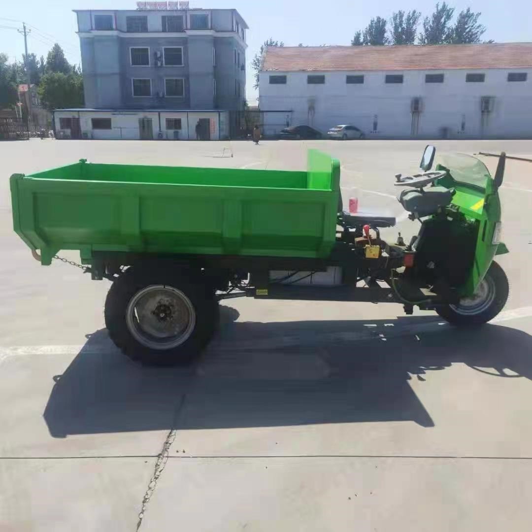 电动工程三轮车 建筑工地自卸车 三开门翻斗车 三马子运输车优惠图5