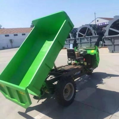 电动工程三轮车 建筑工地自卸车 三开门翻斗车 三马子运输车优惠