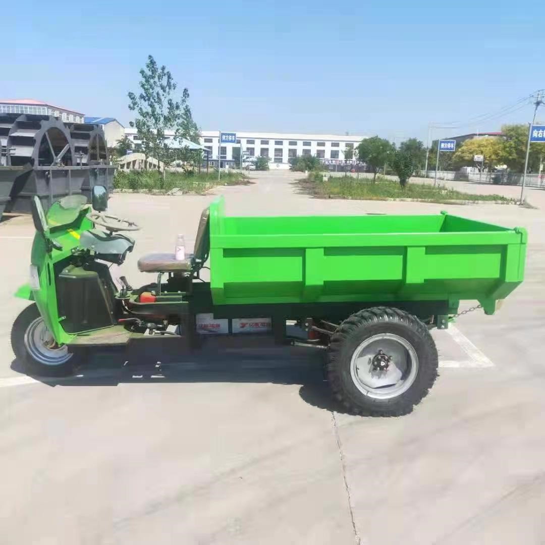 电动工程三轮车 建筑工地自卸车 三开门翻斗车 三马子运输车优惠图2