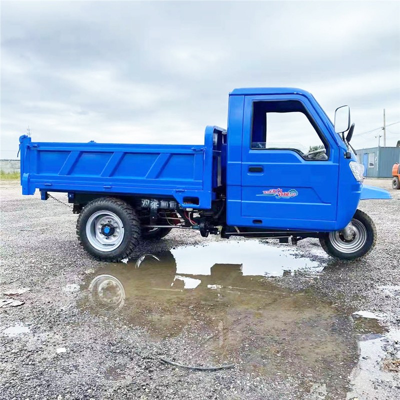 小型液压自卸柴油农用三轮车 载重量大建筑工地用柴油三轮车图2