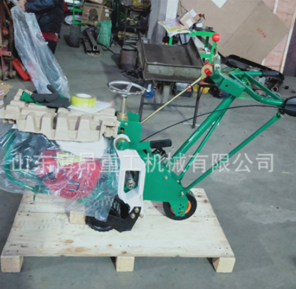 汽油动力广东手推式TJ668型起草皮机博昂牌草坪养护移植草坪机