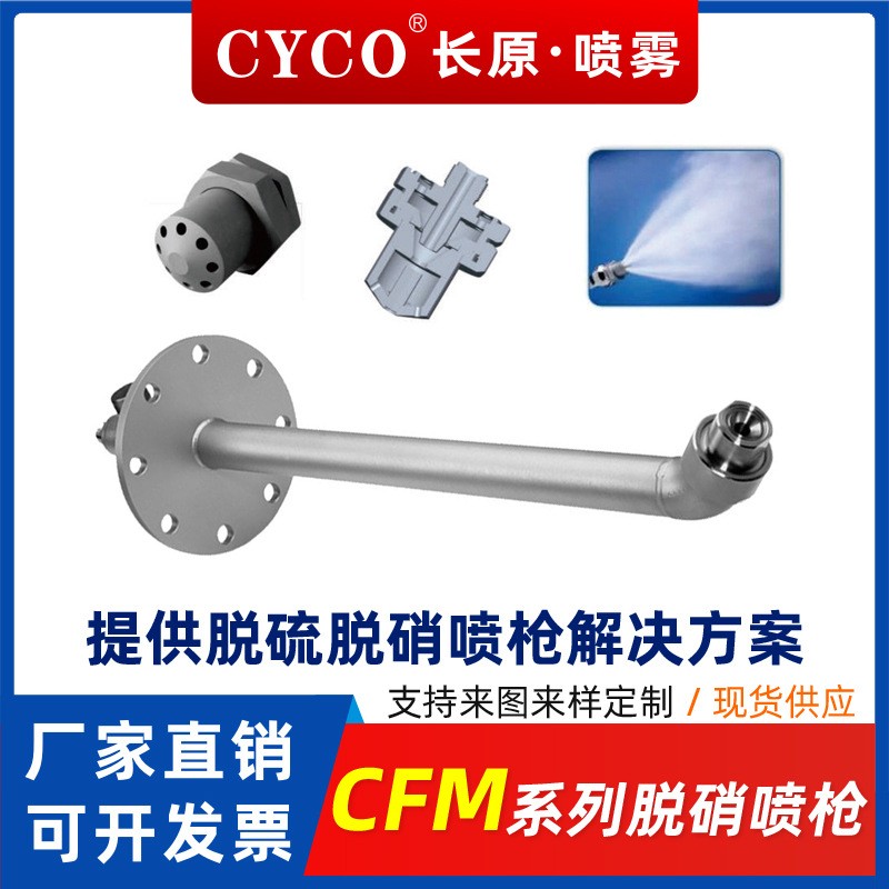 长原CFM系列不锈钢耐高温腐蚀电厂锅炉氨水尿素脱硫脱硝喷枪厂家