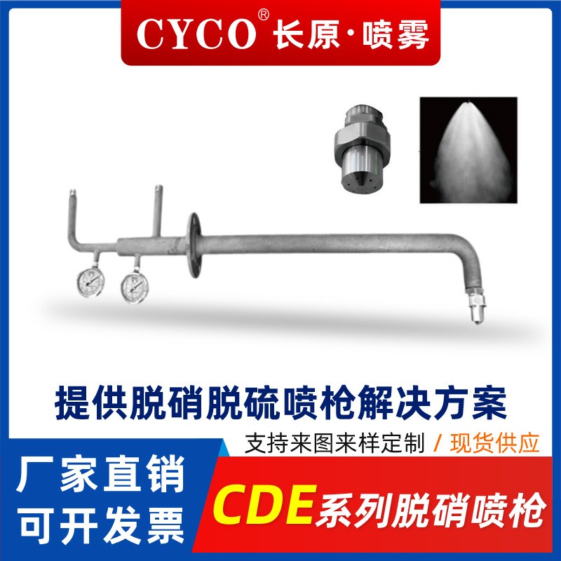 长原CDE系列SNCR脱硫脱硝喷枪电厂化工厂水泥厂氨水尿素除尘雾化