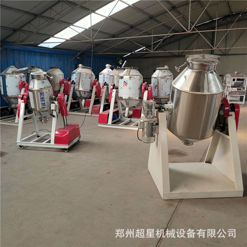 大型鼓式不锈钢粉末搅拌机360度旋转化工干粉混合机预混料搅拌机图5