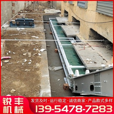 商家供应 养殖全套设备横向出粪自动清粪机 PVC皮带不跑偏