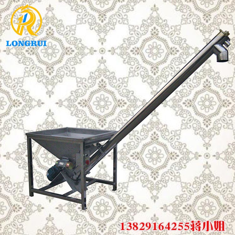 东莞长安茶山钛白粉输送机 粉末螺旋上料机防腐不锈钢201/304材质图5