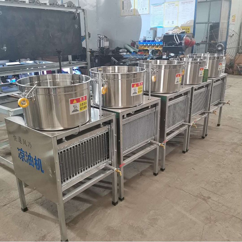 小型商用大豆油凉油机芝麻油凉油器【源头厂家】食用油冷油器视频图2