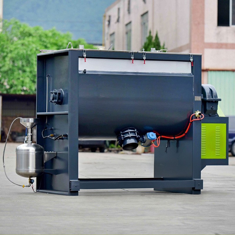 卧式搅拌机塑料化工干粉颗粒加热螺带混合机定量配料卧式搅拌机图3