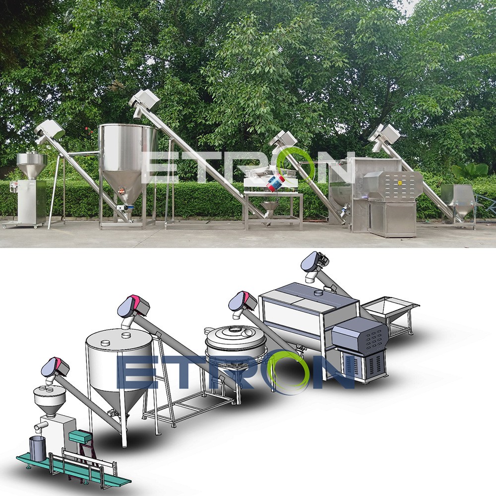 卧式搅拌机塑料化工干粉颗粒加热螺带混合机定量配料卧式搅拌机图2