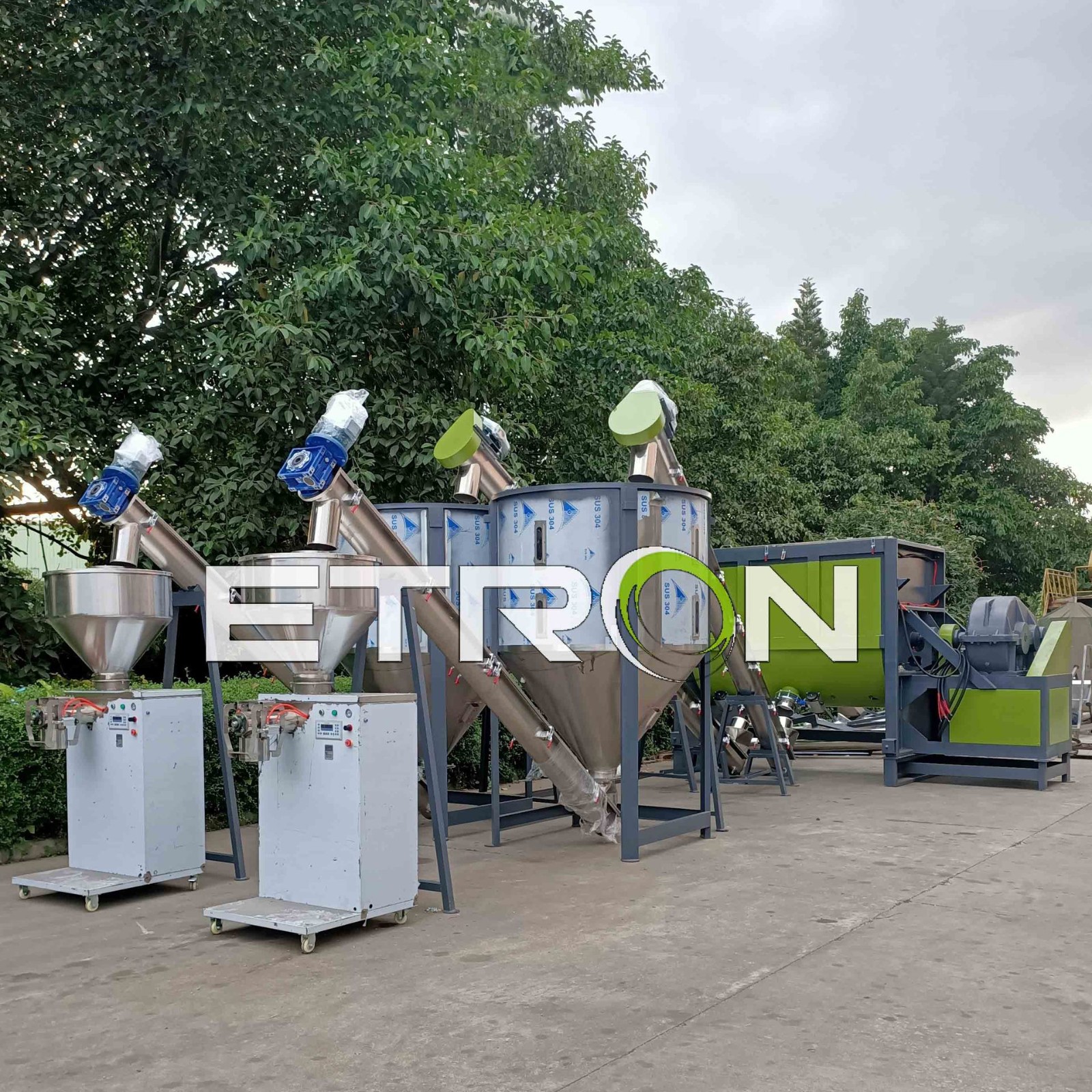 卧式搅拌机塑料化工干粉颗粒加热螺带混合机定量配料卧式搅拌机图5