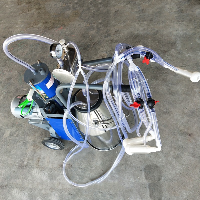 厂家活塞机羊用双杯单桶机 单桶挤奶机 便捷式羊用挤奶机图5