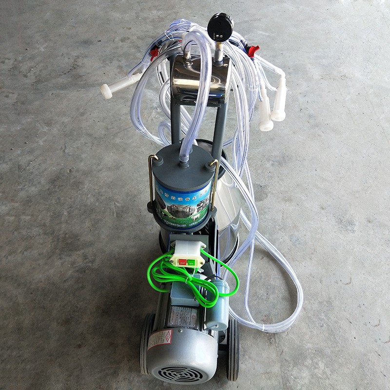 厂家活塞机羊用双杯单桶机 单桶挤奶机 便捷式羊用挤奶机图3