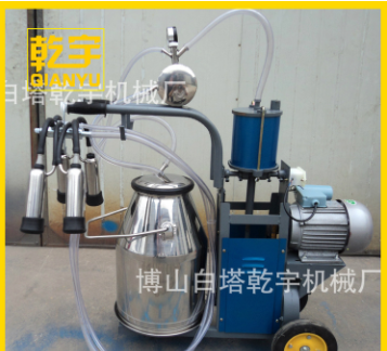 电动活塞式挤奶机养殖设备 牛用羊用挤奶机挤奶机 单桶移动挤奶机