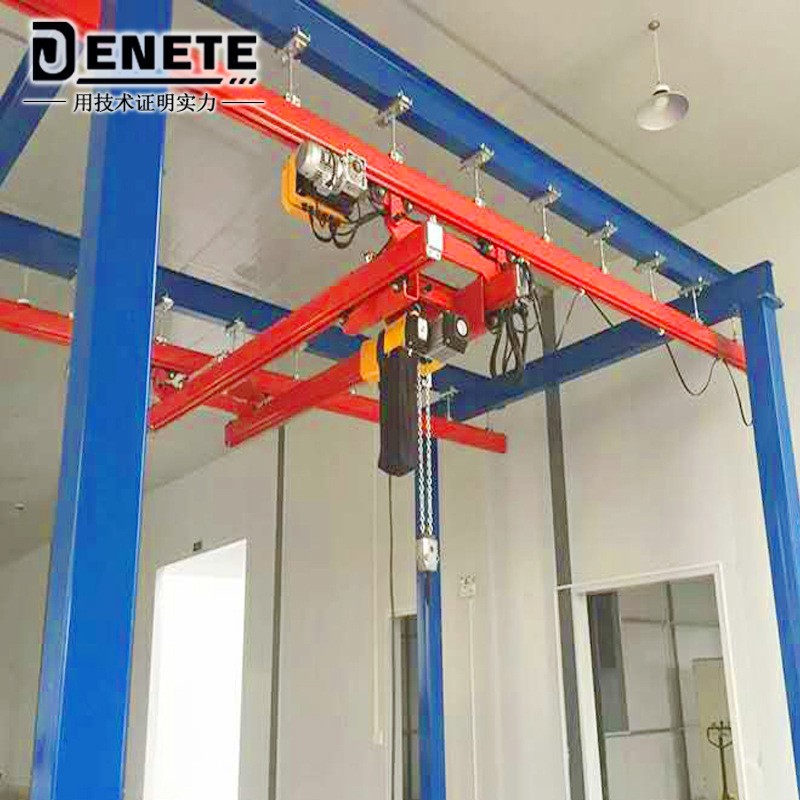 江苏厂家500kgKBK柔性轨刚性轨铝制轨起重机行车图4