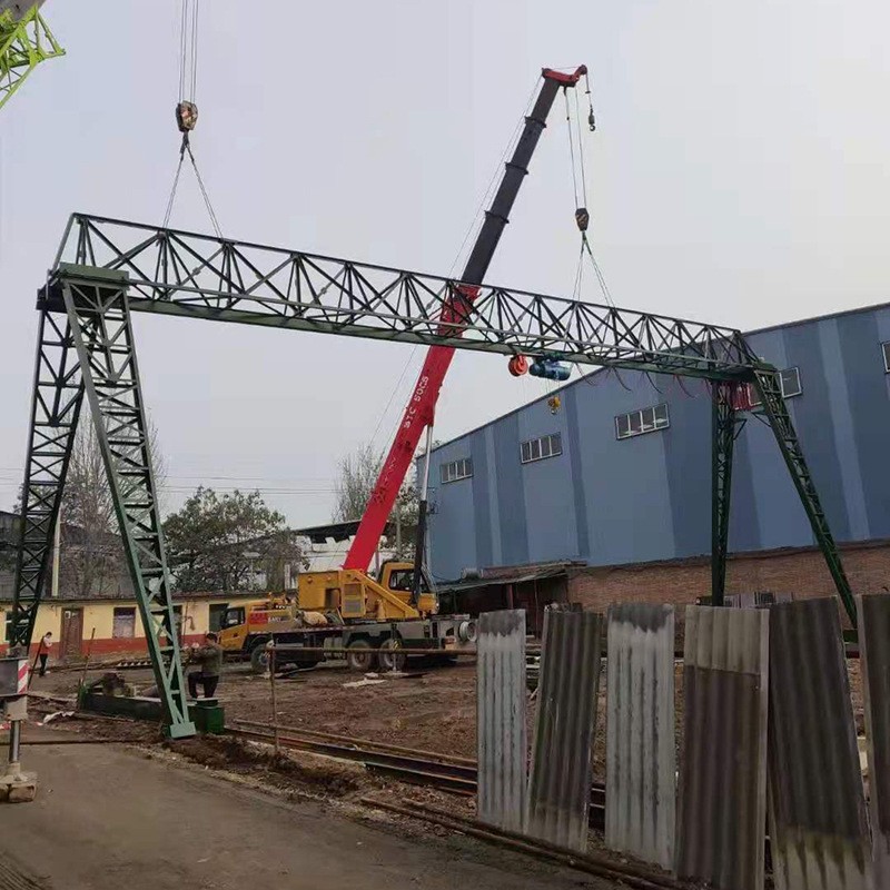 花架门式起重机32吨50吨大吨位自行走轨道式20吨可移动花架龙门吊图2
