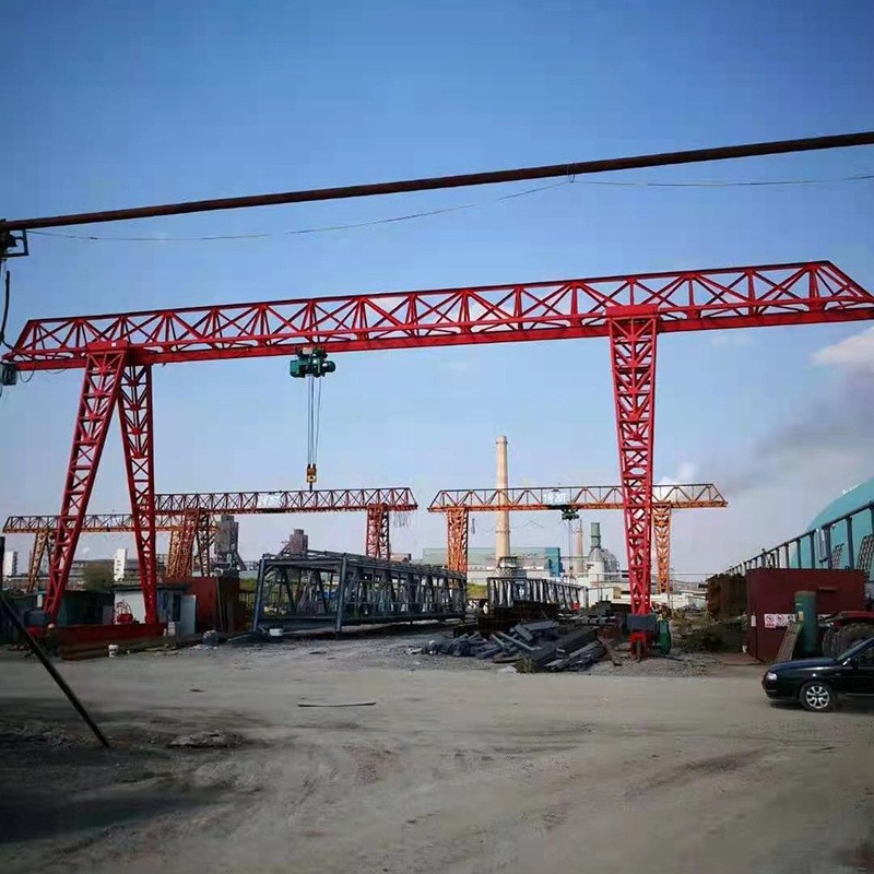 花架门式起重机32吨50吨大吨位自行走轨道式20吨可移动花架龙门吊图3