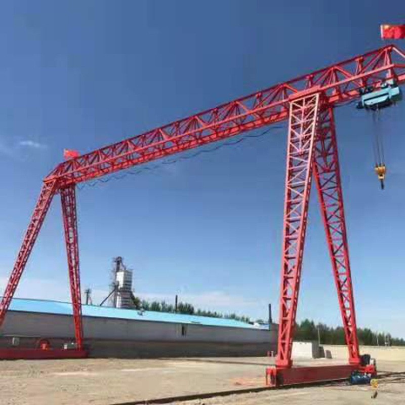 花架门式起重机32吨50吨大吨位自行走轨道式20吨可移动花架龙门吊图4