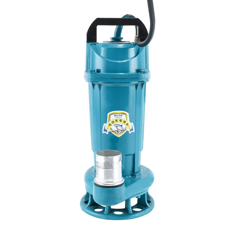 高扬程大流量智能无刷切割直流泵切割杂草无堵塞不锈钢刀片潜水泵图5