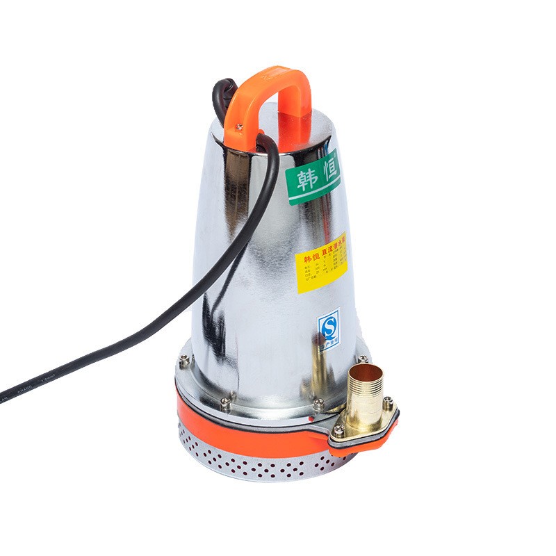 微型潜水排污泵电瓶车接电家用直流抽水泵单吸手提立式灌溉抽水泵图3