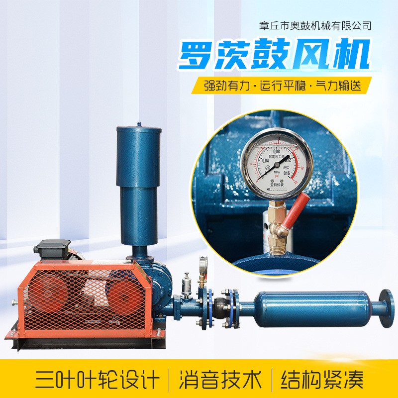 支持定制气力输送反冲洗罗茨鼓风机 水产养殖增氧曝气罗茨鼓风机图2