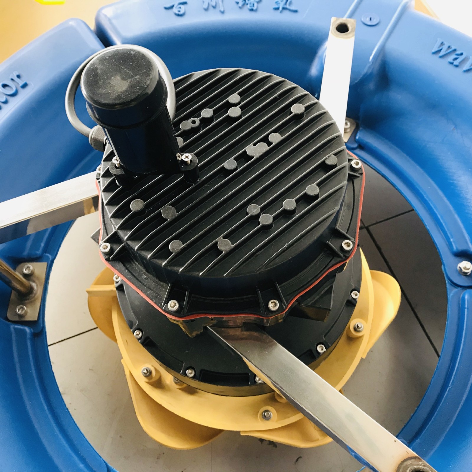 百川牌 SYB-螺旋双叶轮曝气式变频增养机涌浪机批发供应图3