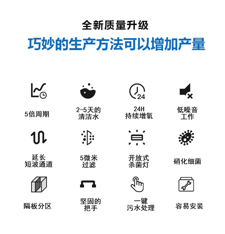 启立鱼池过滤系统不锈钢鱼池过滤箱器净化水循环 景观鱼池水族馆图4