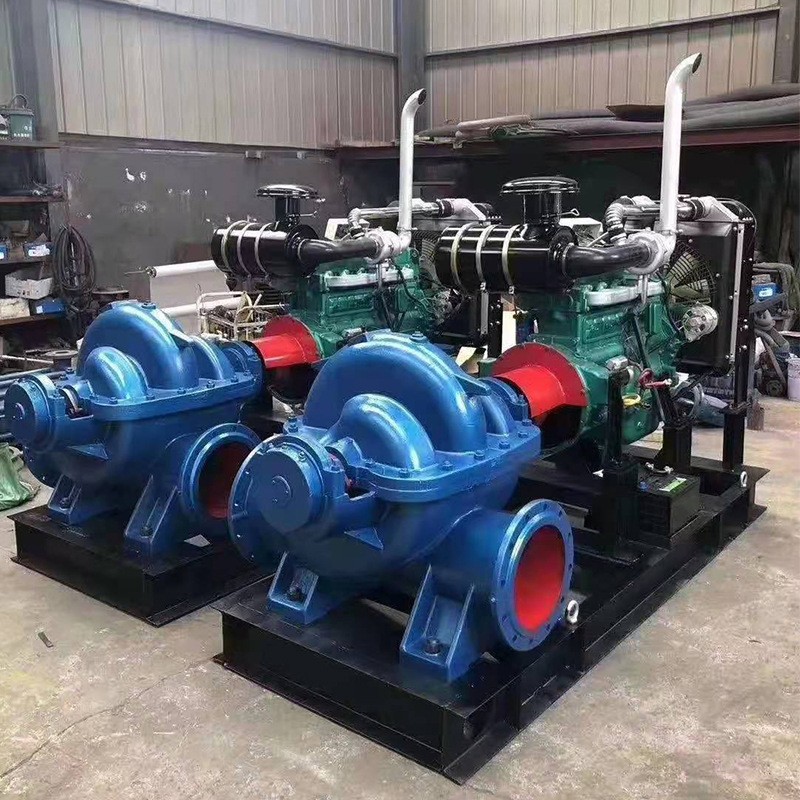 S/SH卧式双吸泵 大流量防洪排水排涝泵 高扬程矿山给排水双吸泵图2