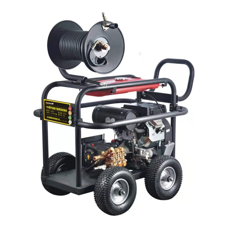 柴油洗车机高压清洗机汽油动力水枪泵移动商用洗车管道疏通设图4