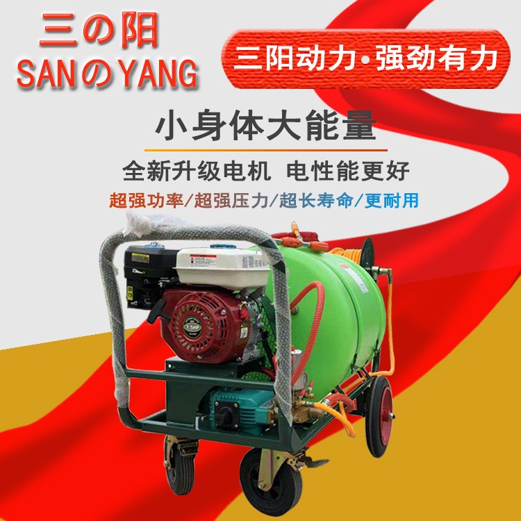 厂家直销大功率160升手推式高压打药机农用除虫除草养殖消毒神器图4