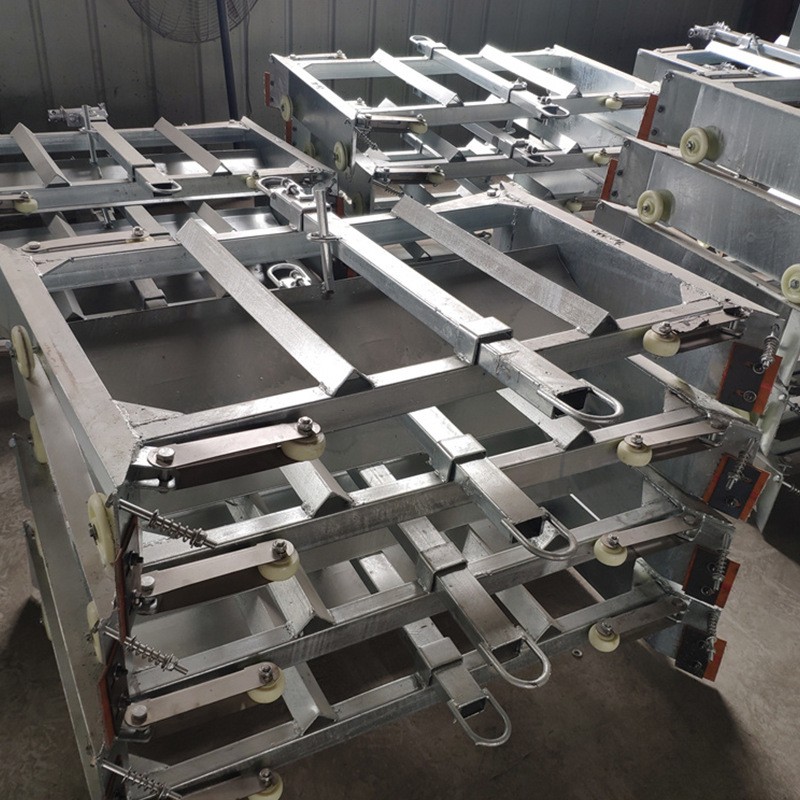 羊场一拖三全自动清粪机 养殖场粪道不锈钢刮粪机批发图4